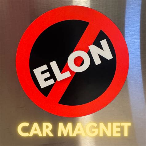 Amazon Magnet Fuck Elon Musk Magnetic Vinyl Sticker Decal Magnet Automotive