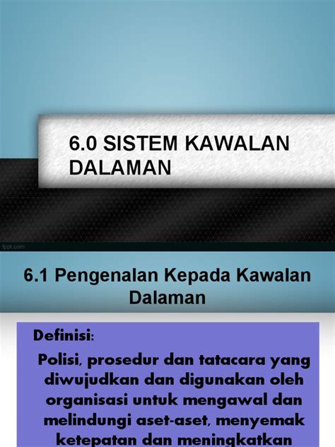 sistem kawalan dalaman pelajar