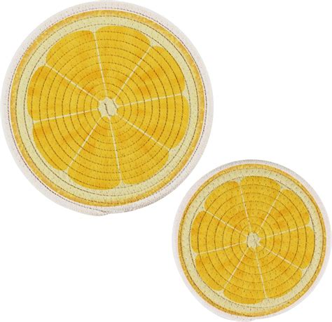 Amazon Qwthum Trivets For Hot Dishes Pots And Pans Potholders Woven Trivet Cotton Round