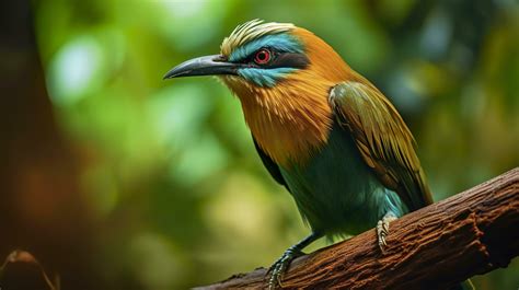 Ai Generated Turquoise Browed Motmot In Vibrant Colors Generative Ai