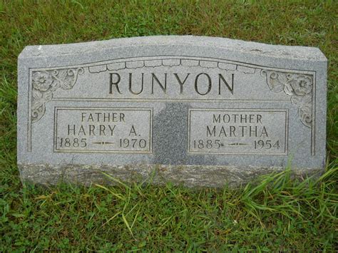 Harry Alvin Runyon Find A Grave Memorial