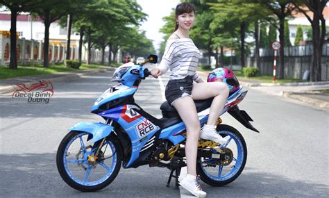 Độ Xe Exciter Xe Exciter 135 Độ Kiểng Đẹp Đọ Dáng Hot Girl Decal Bình Dương