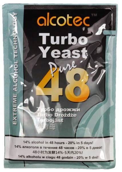 ALCOTEC 48 TURBO PURE Drożdże Gorzelnicze 21% 9kg na 25L (5031174310485 ...