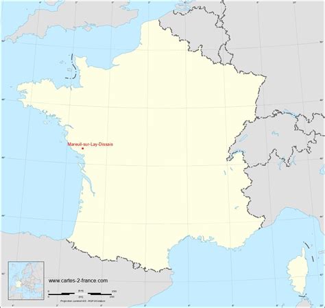 Carte De Mareuil Sur Lay Dissais Situation G Ographique Et Population