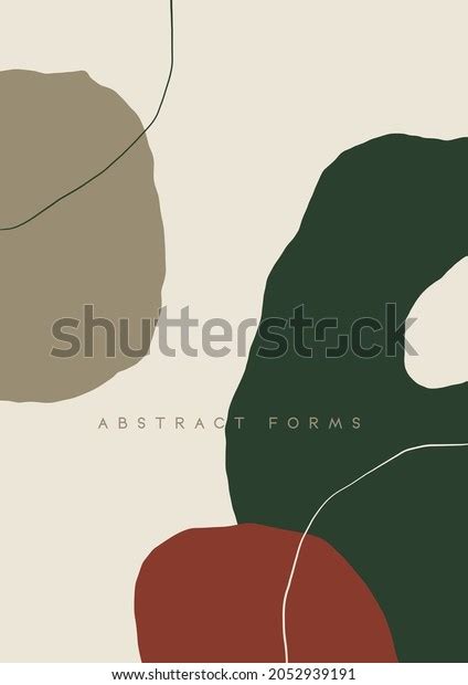 Mid Century Poster Modern Contemporary Abstract Stock Vector (Royalty Free) 2052939191 ...