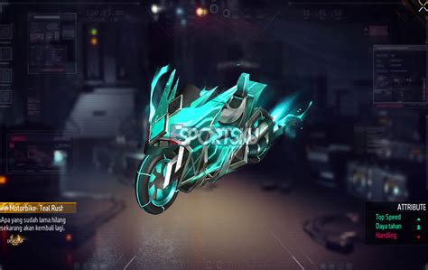 5 Cara Dapatkan Skin Motorbike Teal Rush Free Fire FF Yuk Klaim