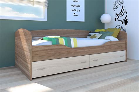 Кровать Бриз 2 (ясень шимо темный/ясень шимо светлый) - купить в Москве ...