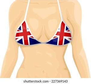 Uk Flag Bikini Stock Vector Royalty Free Shutterstock
