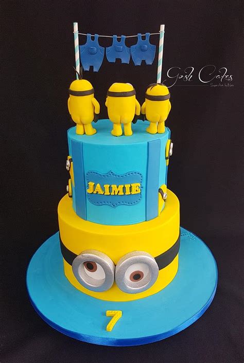 Naked Minions Decorated Cake By Goshcakes Cakesdecor