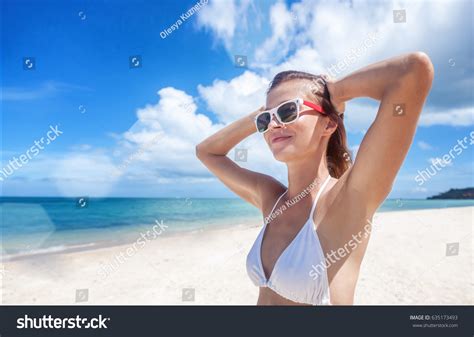 Sexy Bikini Body Woman Playful On Shutterstock