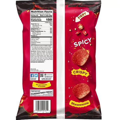 Lay S Flamin Hot Flavored Potato Chips 7 75oz India Ubuy
