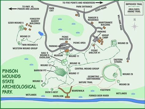 Mounds State Park Map - Hiking Map