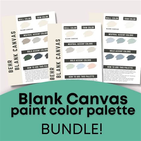 Behr Blank Canvas Color Palette Bundle – The Paint Color Project