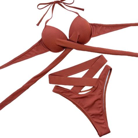 ECHIDNA Women Swimsuit Spaghetti Strap Summer Bikini Daraz Pk