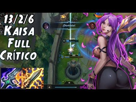 KAISA FULL CRITICO Y CRÍTICO MAGICO SNIPER EN WILD RIFT YouTube