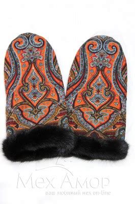 Варежки из меха - норковые, песцовые, кролик Рекс: купить меховые рукавички