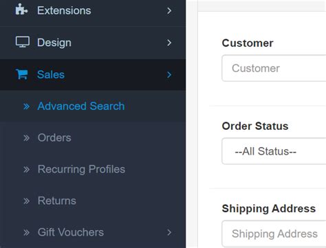 OpenCart Order Filters Filter By Multiple Conditions