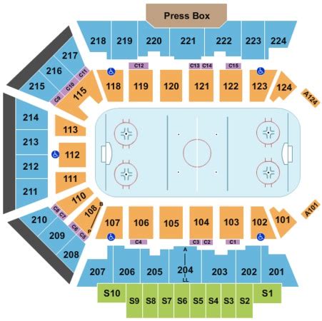 BMO Harris Bank Center Tickets in Rockford Illinois, Seating Charts
