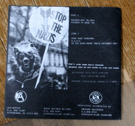 Yahoo オークション AUS ROTTEN Fuck Nazi Sympathy EP Punk H