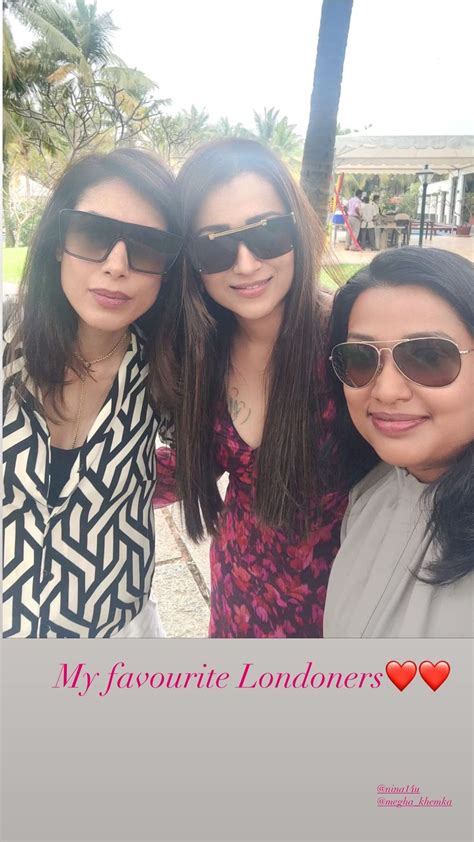 Trisha Partying With Friends Hot Pics And Video