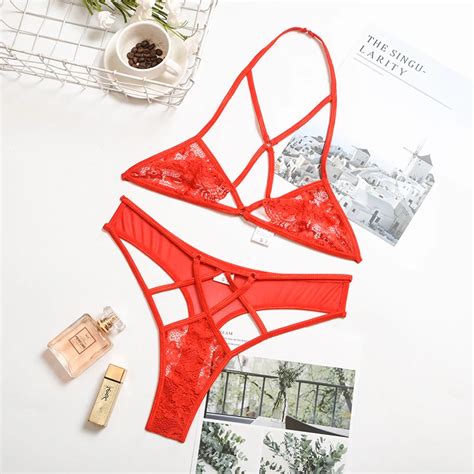 New Summer Sexy Lace Hollow Out Women Lingerie Set Sexy Underwear Erotic Lingerie Set Sexy