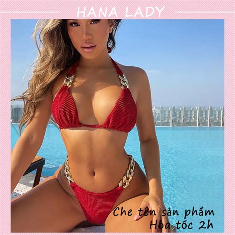 Bikini mảnh sexy Đồ tắm đi biển dây quyến rũ BN Hana Lady