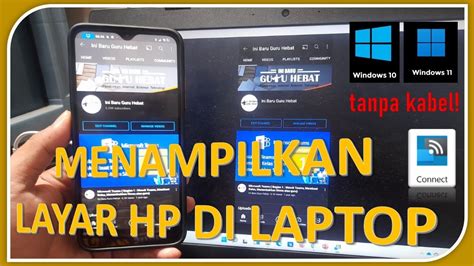 Cara Menampilkan Layar Hp Di Laptop Tanpa Kabel Tahun Di Windows