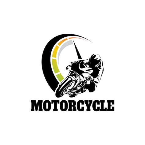 Motorrad Sport Logo Vorlagen Design Vektor Premium Vektor