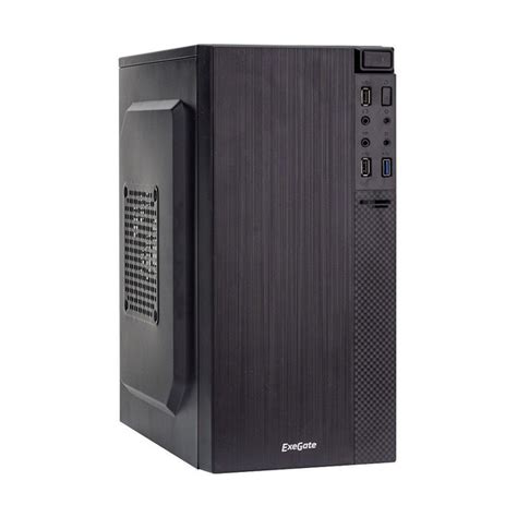 ExeGate Компьютерный корпус EX277807RUS Корпус Minitower BAA-104U Black ...