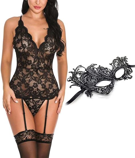 Amazon Fr Ensemble Lingerie Avec Porte Jarretelle