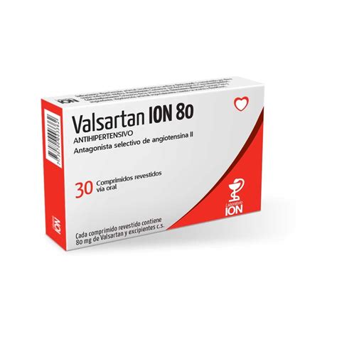 Valsartan Ion 80 Mg 30 Comp — Farmacia El Túnel