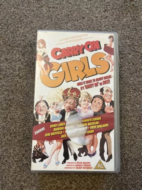 Carry On Girls Sidney James Joan Sims Pal Vhs Video Tape T