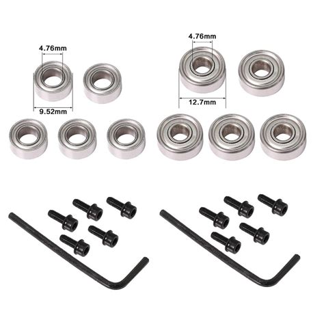 10pcs Router Bits Top Mounted Ball Bearings Guide For Router Bit