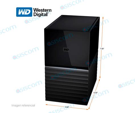 HDD EXTERNO WESTERN DIGITAL MY BOOK DUO 12TB WDBFBE0120JBK NESN NEGRO