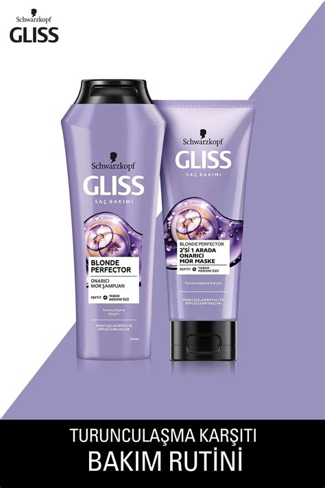Gliss Blonde Perfector Mor Şampuan 250 ML Mor Maske 200 ML Fiyatı Yorumları Trendyol