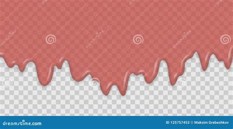 Dripping Strawberry Or Raspberry Red Jam Stock Vector Illustration