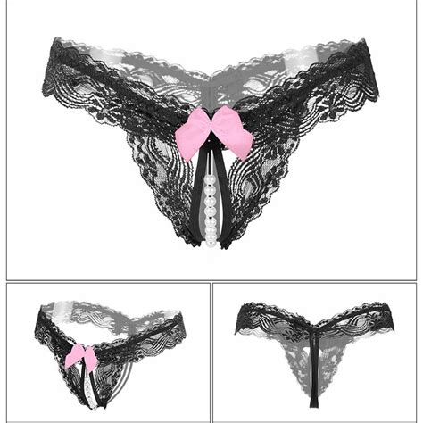 Jual Celana Dalam Wanita Mutiara Seksi Crotchless Transparan G String Lingerie C Shopee