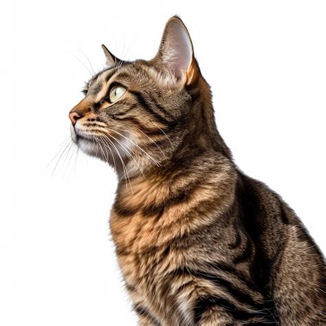 Un Gato Con Bigotes Largos Y Un Pelaje A Rayas Negras Y Marrones