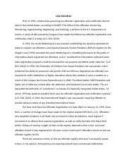 Cjus Db Docx Cjus Db Prior To A Federal Law Governing Sex Offender