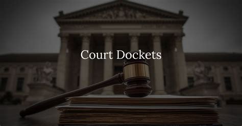Court Dockets - Spokane County Court Records