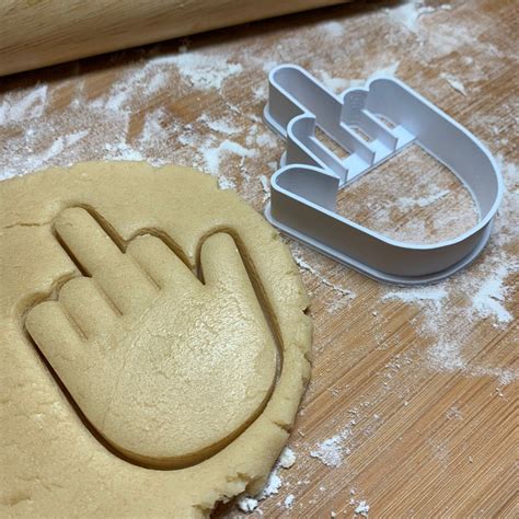 Middle Finger Cookie Cutter Etsy