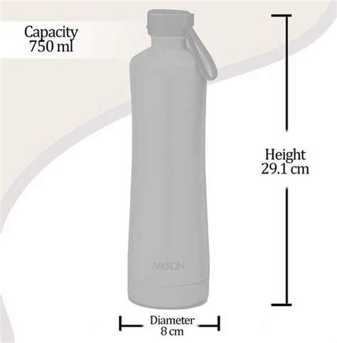 Milton Tiara Stainless Steel Hours Hot Cold Water Bottle Ml At Rs