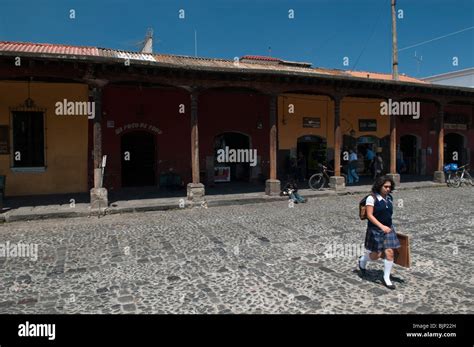 Parque Central Antigua Guatemala Stock Photo Alamy