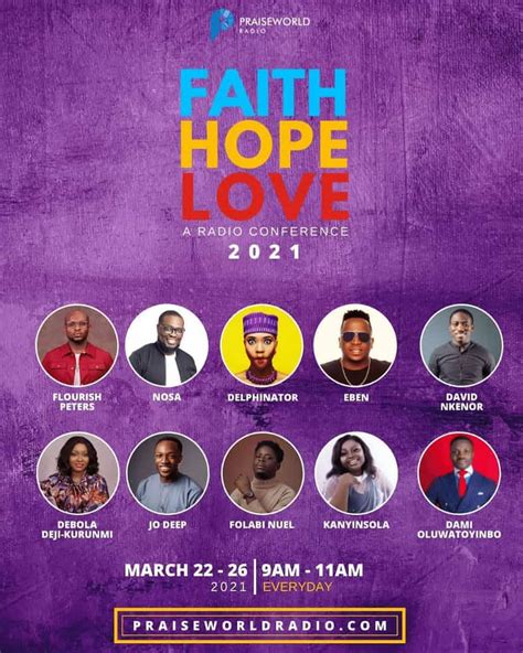 Praiseworld Radio To Host Faith Hope Love Conference 2021