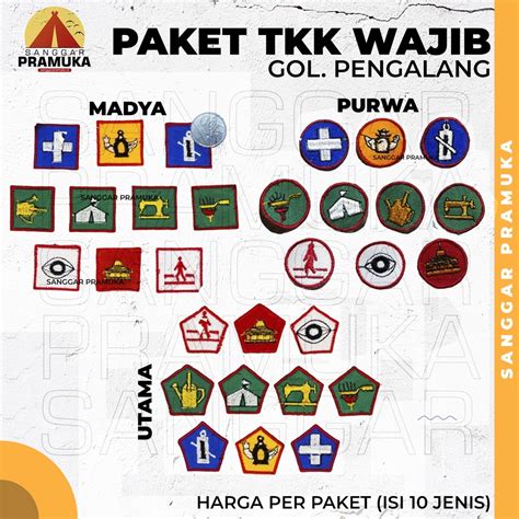 Jual Paket 10 Tkk Wajib Penggalang Purwa Madya Utama Penggalangsmp