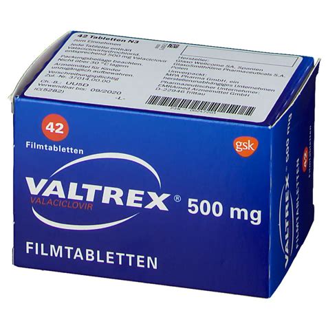 Valtrex 500 Mg 42 St Mit Dem E Rezept Kaufen Shop Apotheke