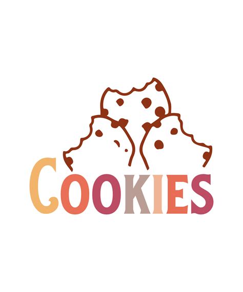 Cookies logo vector tshirt design 12605625 Vector Art at Vecteezy