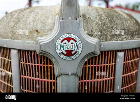 Berlin April 27 2019 Emblem Of The Special Car Maxim Fire Truck