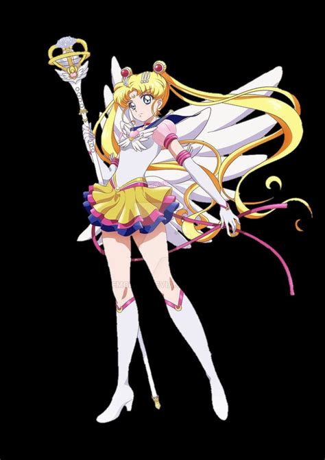 An Anime Character With Long Blonde Hair Holding A Wand And Wearing A Yellow Dress White Shoes