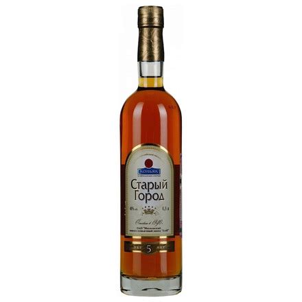 Коньяк Старый Город 5 лет цена 0,5 л 685 руб., купить Старый Город 5 ...